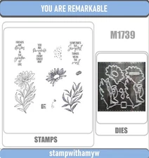YOU ARE REMARKABLE Cutting Dies and Stamps Scrapbook DIY Greeting Card Handmade