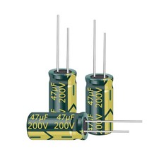 200V 47uF High Frequency Aluminum Electrolytic Capacitors 10x20mm 10 PCS