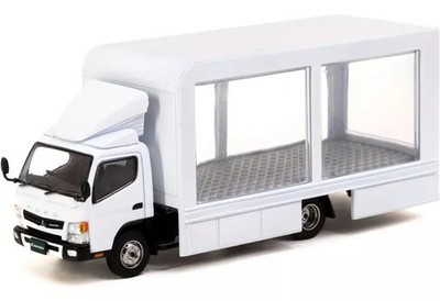 Mini car 164 Mitsubishi Fuso Canter Mobile Display Truck T64T