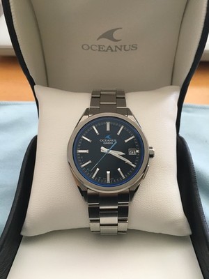 Casio Oceanus OCW-T200s-1AJF blue dial: Tough Solar; Bluetooth + atomic