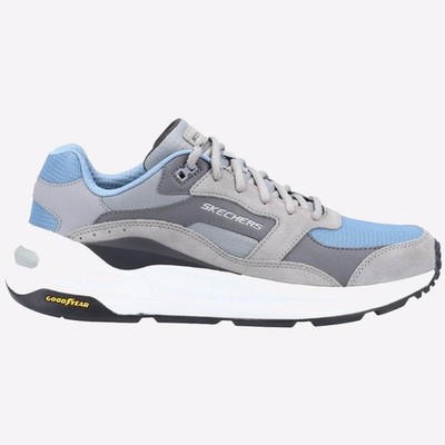 Skechers Global Herren Memory Foam Sport Komfort Turnschuhe Grau