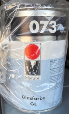 Marabu Glasfarbe GL 073 - 1 Kg - Black High-Gloss Two-Component Ink