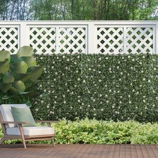 12PCS 50cmx50cm Artificial Boxwood Wall Panel Rhododendron Privacy Fence Screen