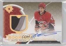 2019 Ultimate Collection Rookies Gold 20/99 Eetu Luostarinen #144 Patch Auto av1