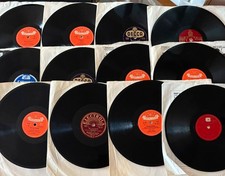 Retro Schallplatten Sammlung 12x SCHELLACK LP 10" 1950er Pop Jazz Klassik RAR