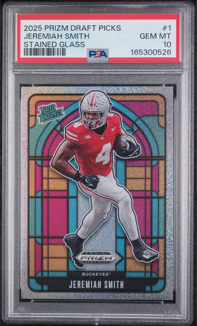 Jeremiah Smith 2025 Panini Prizm Draft Picks Stained Glass