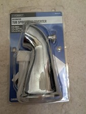 Decorative Tub Spout with Diverter in Chrome 1/2" Slip Fit installation