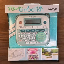 Brother P-touch Embellish Ribbon & Tape Label Printer Machine PTD215E NEW In Box