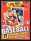 1981 FLEER Baseball Wax Card Box PREMIER EDITION FASC 38 Packs UNOPENED #B9L_#4L