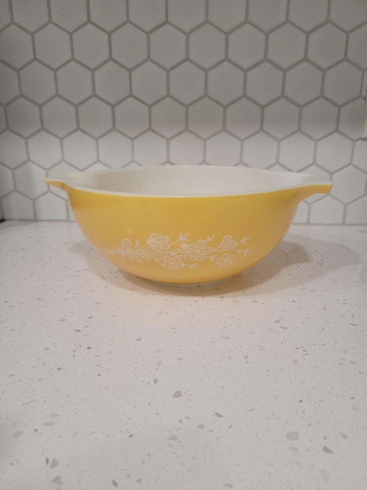 Vintage Pyrex Butterfly Gold Cinderella Nesting Mixing Bowl 443