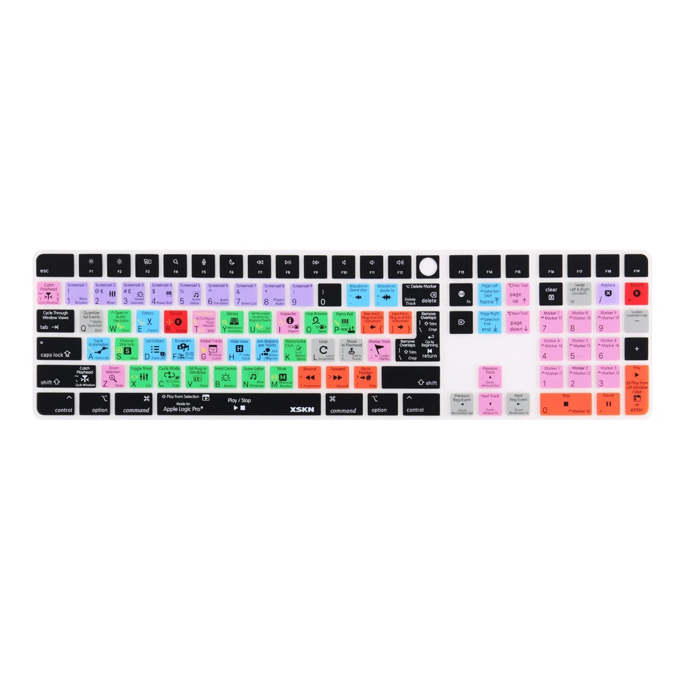 XSKN Logic Pro Keyboard Cover Skin for 24" iMac Magic Keyboard and Numeric A2520 - Image 2 of 4