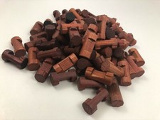 Lincoln Logs Vintage Lot 90 Toy Connecting Pieces Wood 1-1/2" Single Notch