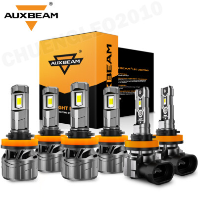 For Jeep Grand Cherokee 2018-2024 AUXBEAM Canbus LED Headlight Bulbs 6500K White