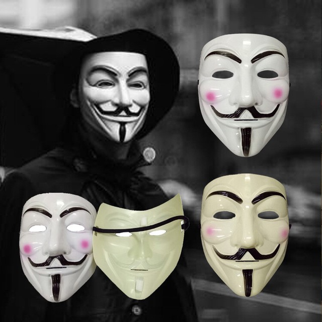 New half face mask Riding Bike Mask Cosplay V for Vendetta Cotton rib fabrics