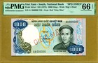 Vietnam South (1975) 1,000 Dong Pick 34As 1 GIẤY MẪU/Specimen PMG 66 EPQ Gem UNC