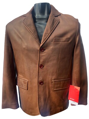 AD002 Men's Coat (Sheep Aniline Leather)