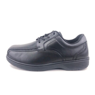 Orthofeet Gramercy Black Leather Casual Oxfords Mens Size 