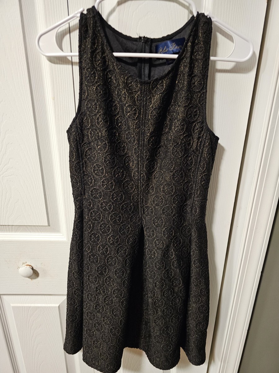 Blue Rain Girls Medium Black Dress