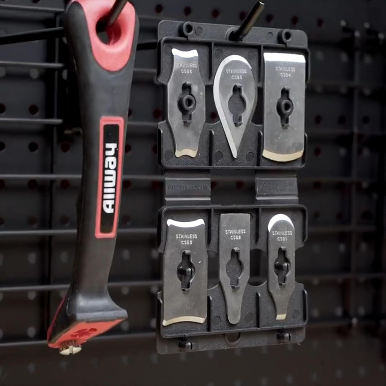 CS6 Soft-Grip Contour Scraper Set with 6 Blades and Blade File