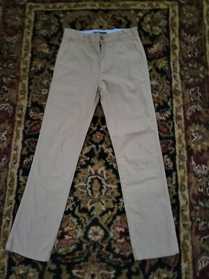 Tommy Hilfiger Big Boys Twill Chino Pants Size 16 Gold Khaki