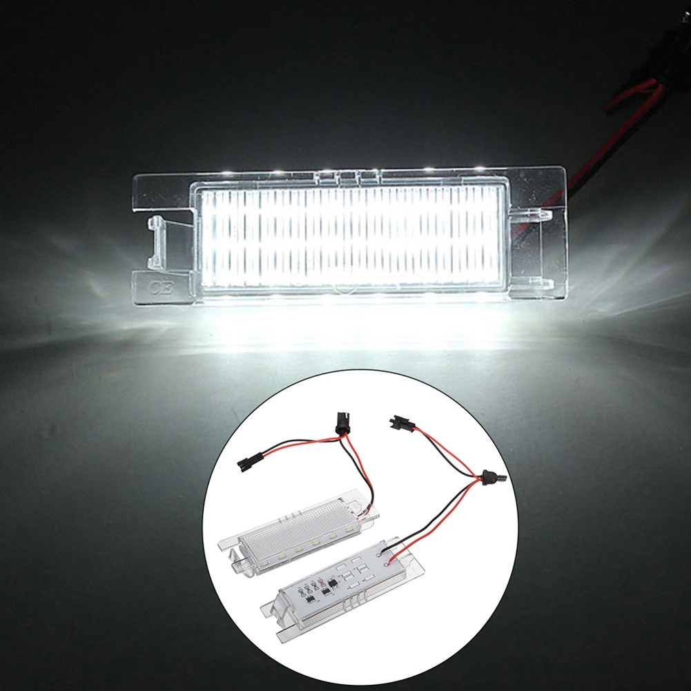 2x 18SMD LED License Number Plate Light Vauxhall Opel Astra H J Corsa D