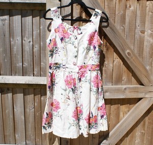 white floral summer dress