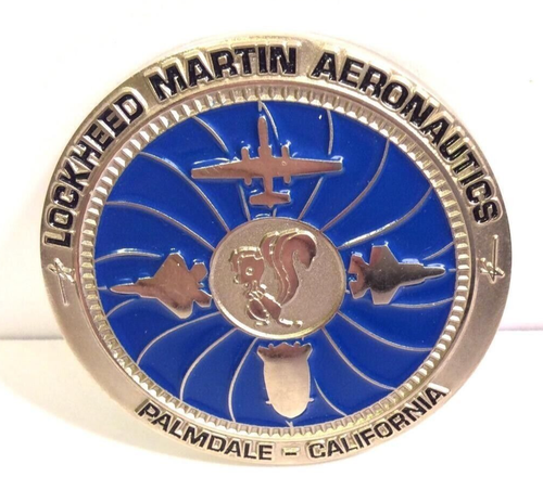 RARE Skunk Works Lockheed Martin Aeronautics Palmdale California Challenge Coin - Imagen 5 de 6