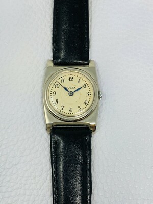 Rolex Vintage California Dial Stainless Steel Square Case 1920s