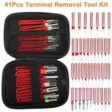 41pcs Pin Puller Ejector Kit Car Wire Terminal Removal Tool with Protective Bag