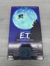 E.T. ET The Extra Terrestrial VHS 1988 Rare Green and Black Tape