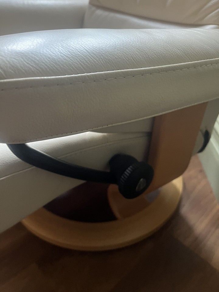 EKORNES STRESSLESS Leather Chair Footstool Armchair Recliner Swivel