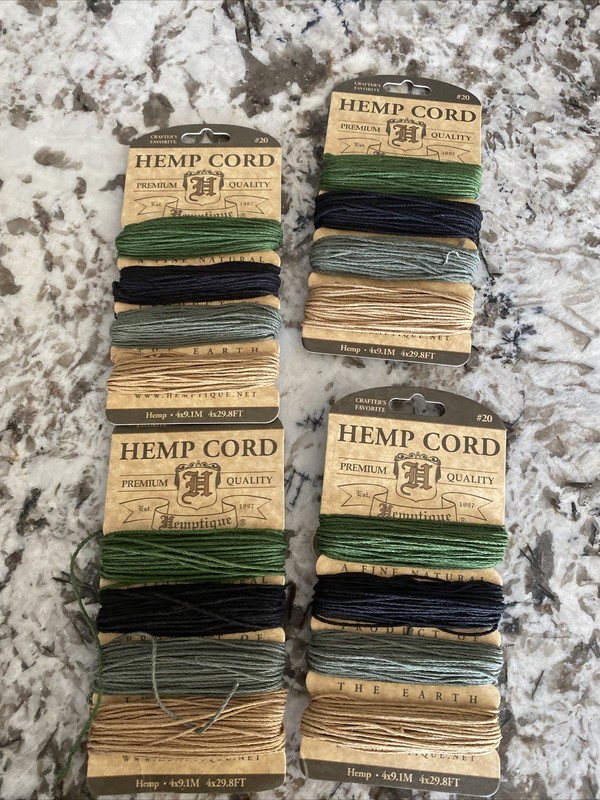 Hemptique Hemp Cord 20lb 120'-Camo, HC20-SOC