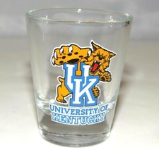 UNIVERSITY OF KENTUCKY Shot Glass Souvenir Glass NCAA College Logo Wildcat