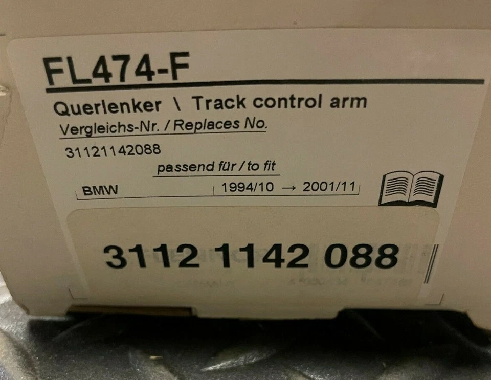 Flennor Front Lower Control Arm -31-12-1-142-088 / FL474-F - For BMW 740i & More - Image 3 of 4