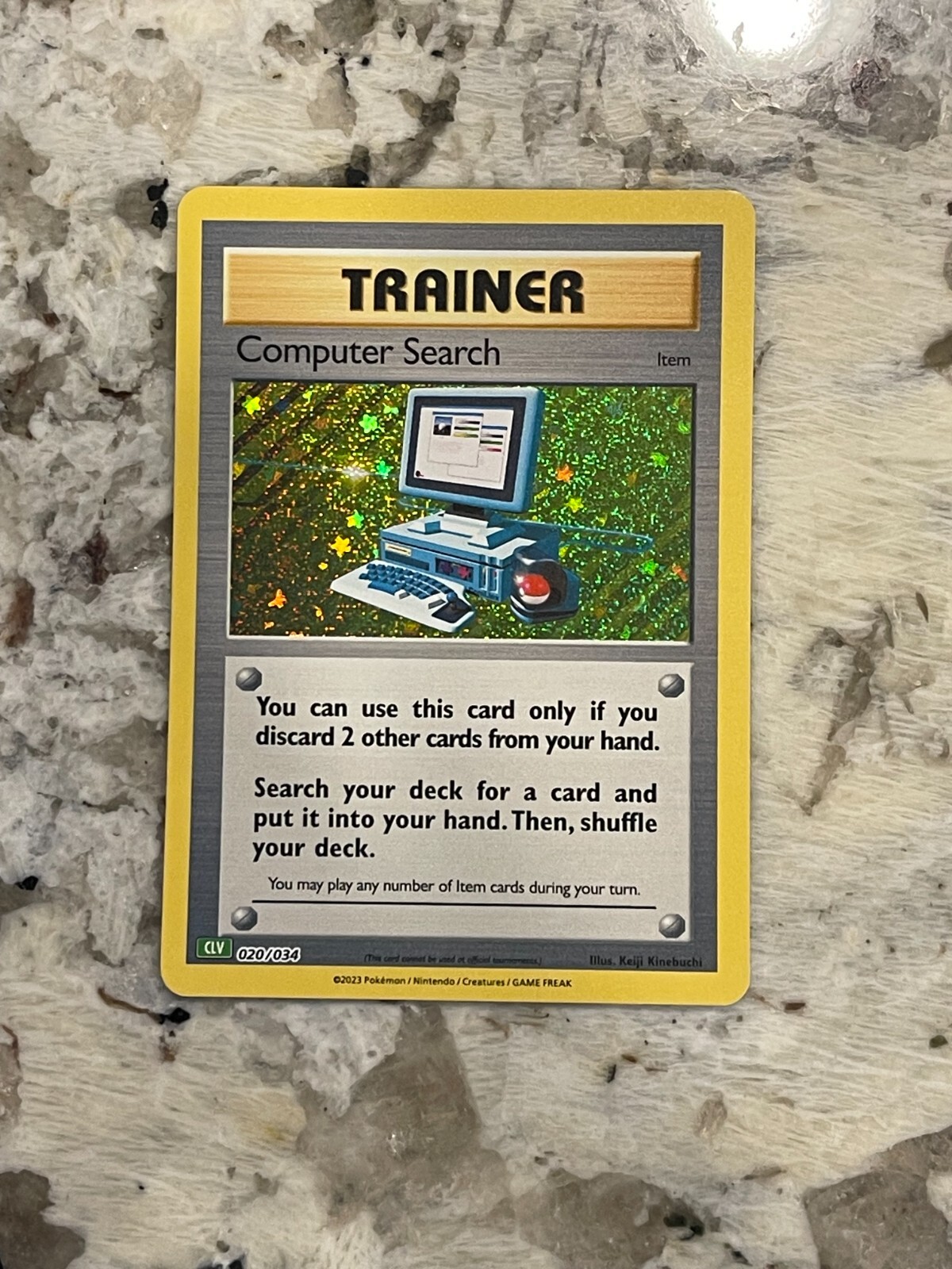 Pokemon Classic Collection Computer Search Holo CLV 020/034