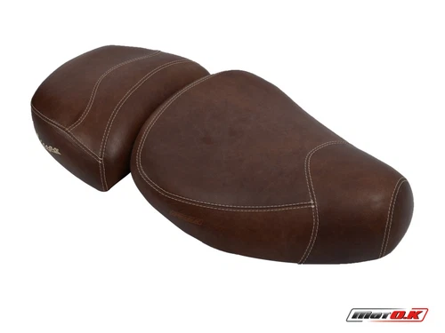 SEAT COVER for Piaggio Vespa LXV 50/125 i.e ('12-'14) MotOK Leather w/ Logo