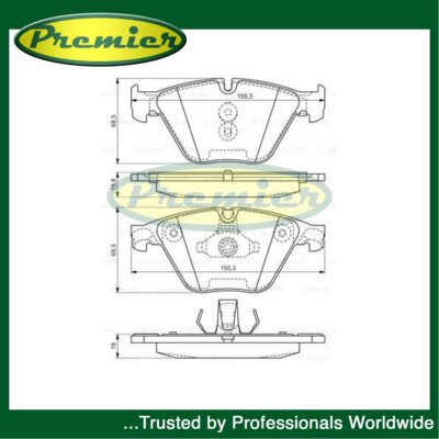 Premier Front Brake Pads Set Fits BMW 5 Series 2009-2017 6 Series 2011-2018 #2