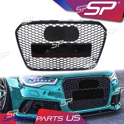 For 2012-2015 Audi A6 C7 S6 Front RS6 Style Grille Honeycomb Mesh Grill Radiator