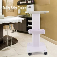 Mobile Salon Trolley Rolling Cart Beauty SPA Tool Storage Cart Universal Wheels