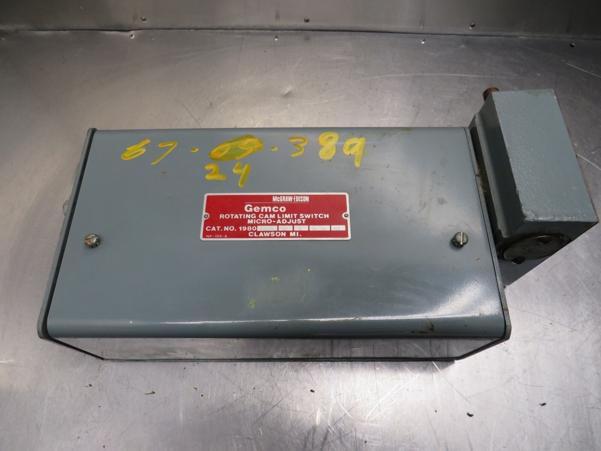 Gemco 1980-107X-SP-X-R-36-R1 Rotating Cam Limit Switch Micro