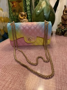 rainbow jelly purse