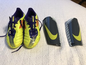 cleats and shin guards