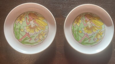 2 x Sammlerstücke, schön dekorierte, alte Puppenteller