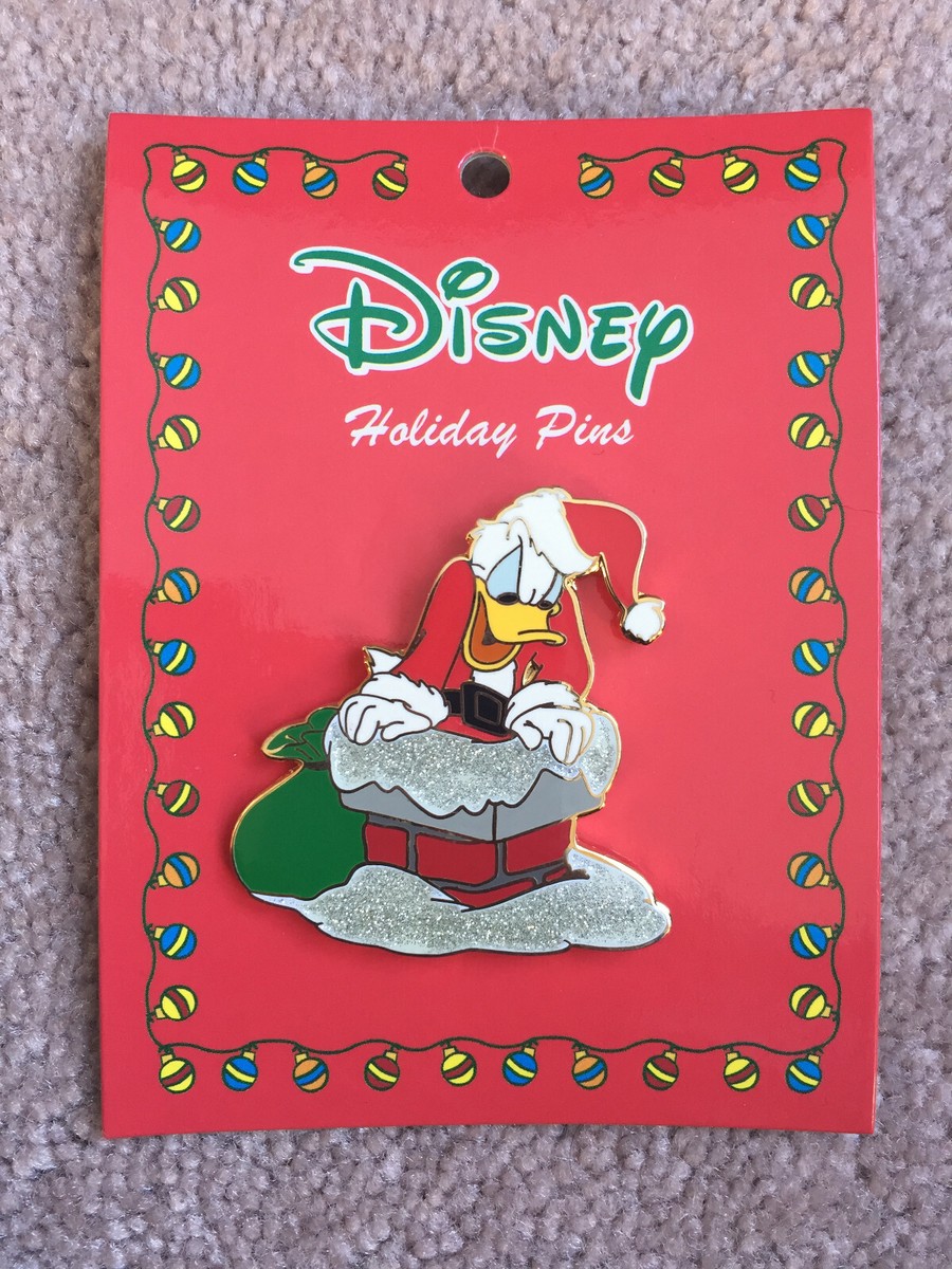 Disney Jerry Leigh Holiday 2006 Series Santa Donald Duck in Chimney Sack  Pin LE - Main Image