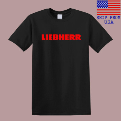 T-shirt Liebherr Mining Equipment - Taille S - Noir, 100% Coton - Neuf Avec étiquette - Homme