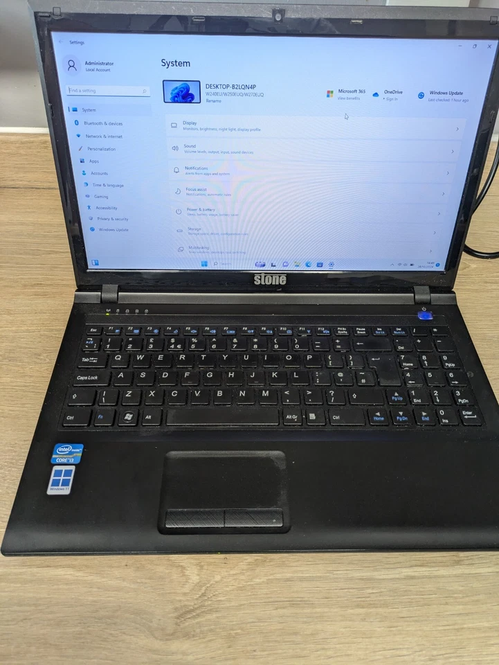 FAST WINDOWS 11 LAPTOP 1TB SSD 8GB RAM 15.6IN SCREEN MS OFFICE AND MORE STONE - Image 3 of 4