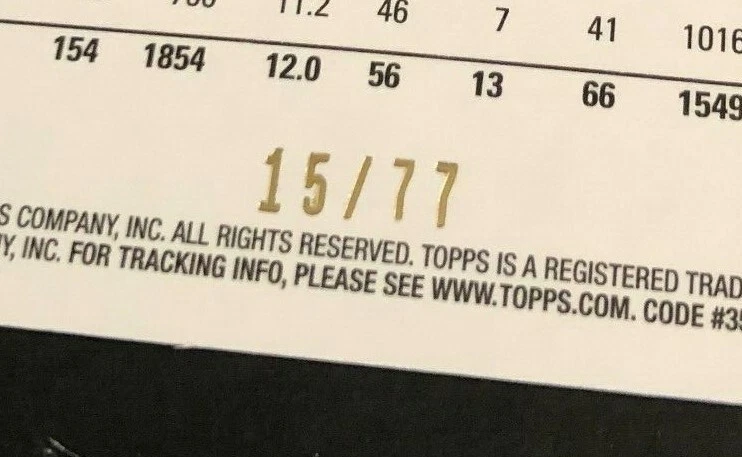 2011 Topps Factory Set Red Parallel TANDON DOSS RC #15/77 Made Ravens SP #101 - Image 2 of 2