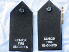 British Army Defence Fire Service Shoulder Straps: Senior Fire Engineer