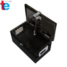 Black Aluminum 20x12x10 Trailer Tool Box Heavy Duty Tool Storage Box W Lock