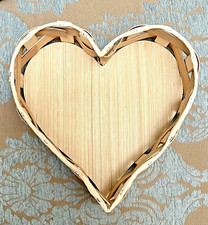 Heart Shaped Basket - Wedding Shower - Wedding, Gift Basket 8.5" x 8.5" Love